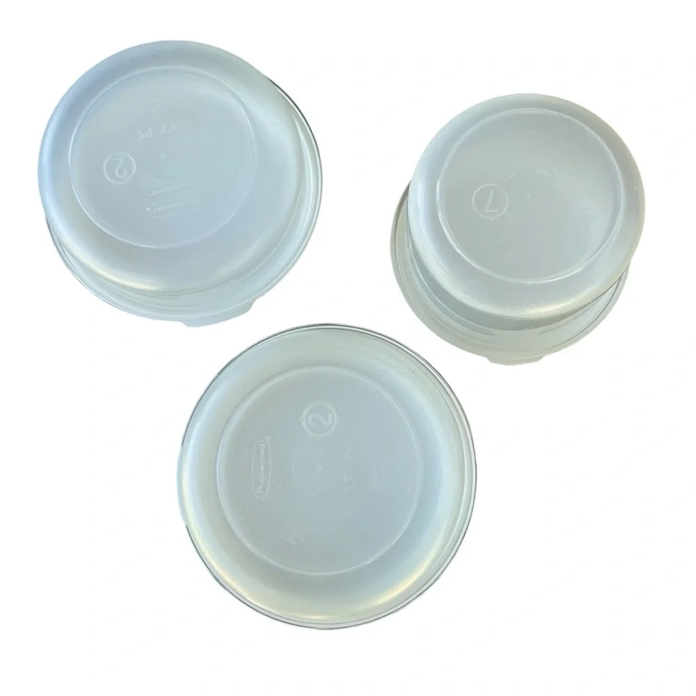 Vintage Rubbermaid Servin’ Saver Containers & Lids Round Square Rectangle